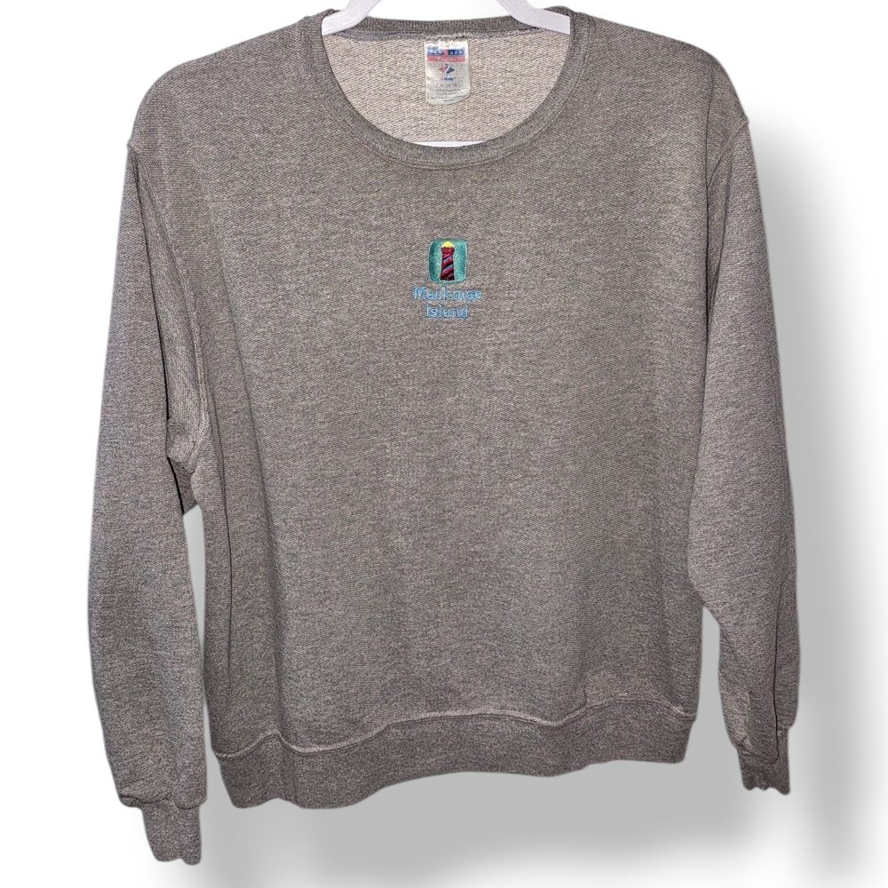 Mackanic‎ Island Gray Crewneck Sweater
